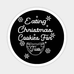 eating christmas cookies for two Magnet